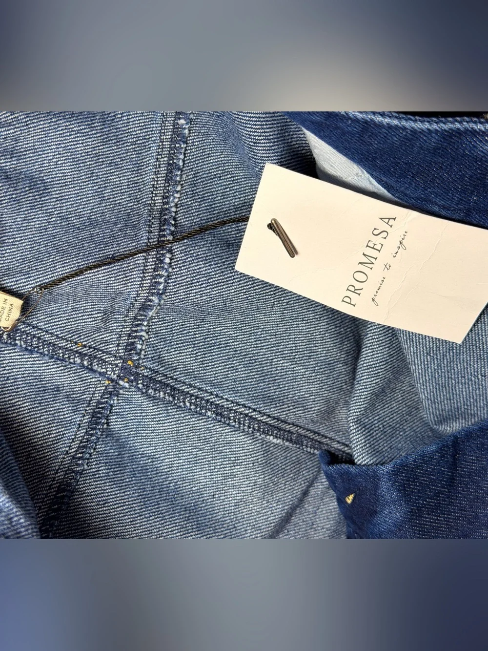 Promesa Classic Dark Blue Denim Skirt size large